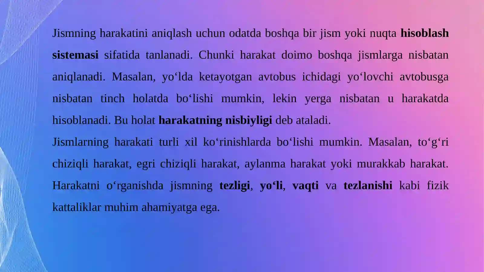 Jismlarning murakkab harakati 4