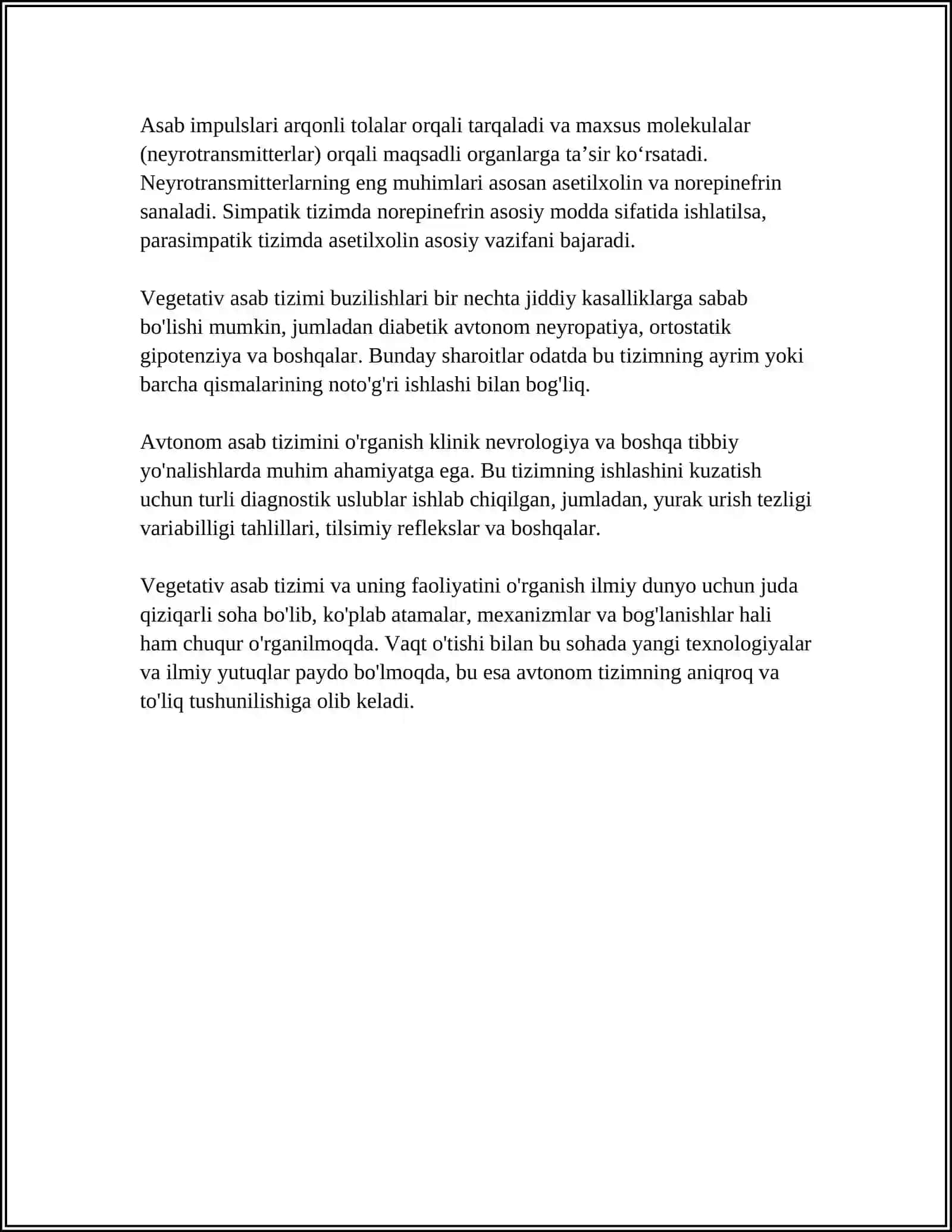 VEGETATIV ASAB TIZIMI ANATOMIYASI VA FIZIOLOGIYASI 4