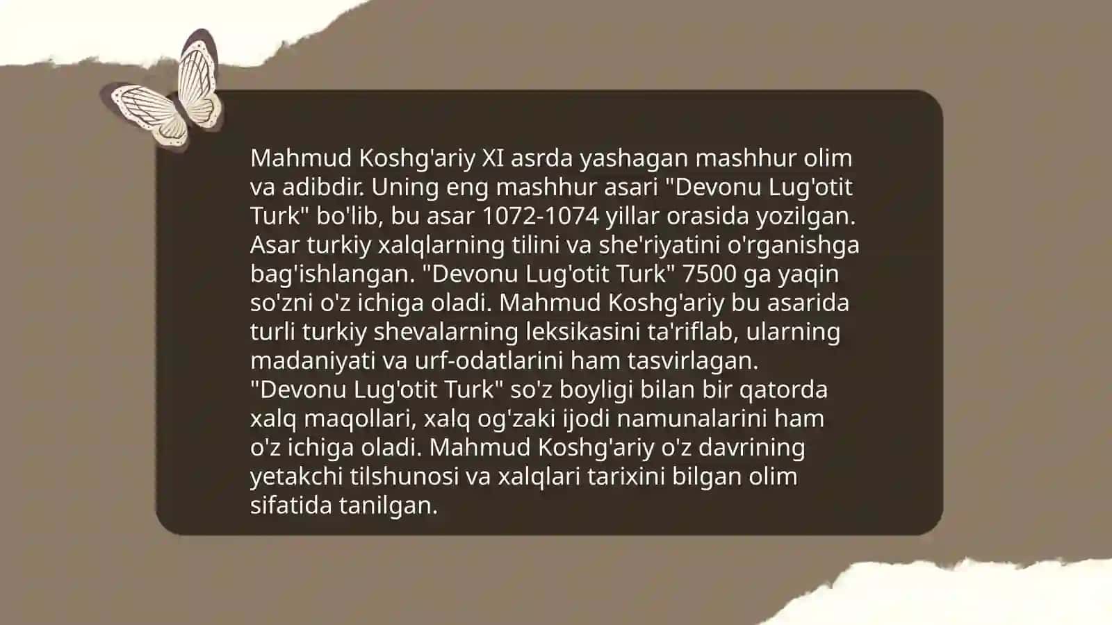 Mahmud Koshg'ari va tilshunoslik 4