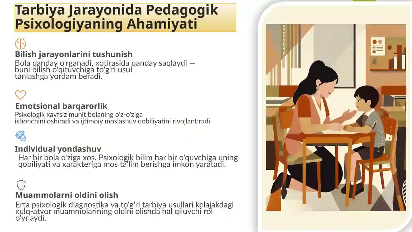 Pedagogik Psixologiyaning Bola Tarbiyasidagi O'rni 4