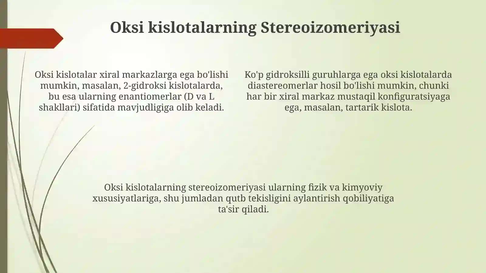 Stereoizomerlar va Xirallik Asoslari 4