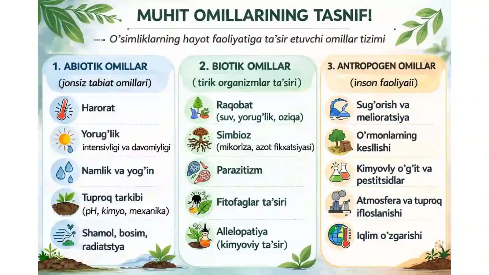 Oʻsimliklarning yashash muhitlari 4