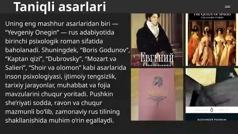 A.S.Pushkin hayoti va ijodi 4
