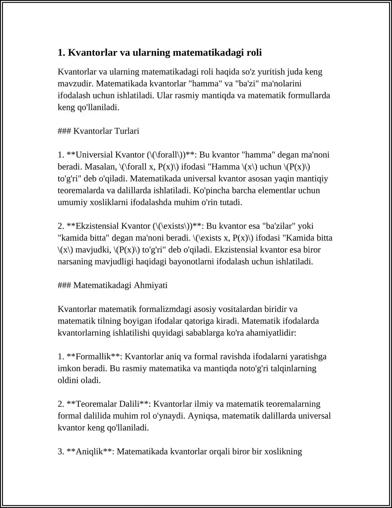 KVANTORLARR HAQIDA TUSHUNCHA VA ULARNING TATBIQI 4