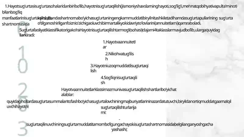 HAYOT SUG’URTASINING MAJBURIY TURLARI. 4