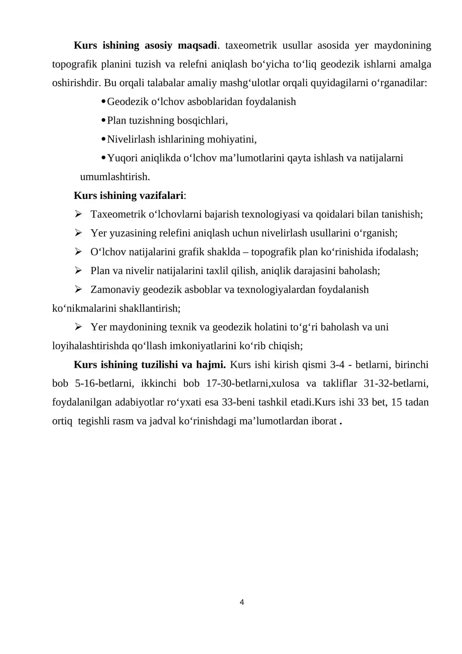 Taxeometrik plan olish. Maydonni nivelirlash 4