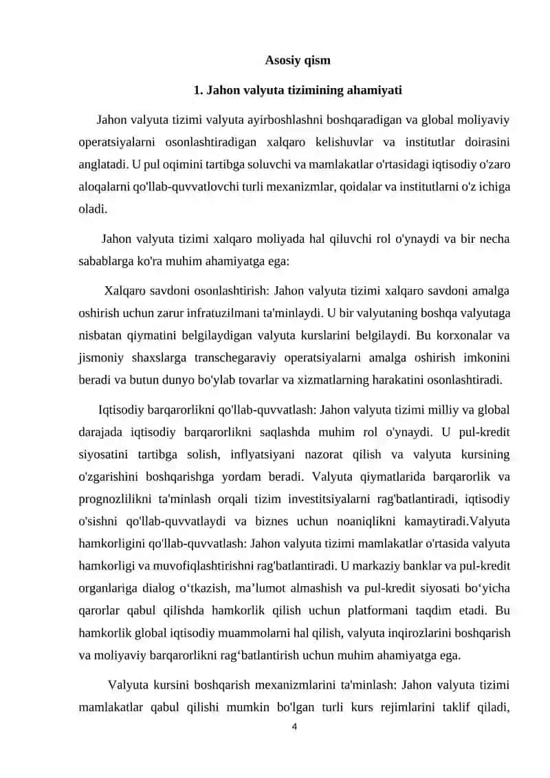 Jahon valyuta tizimi 4