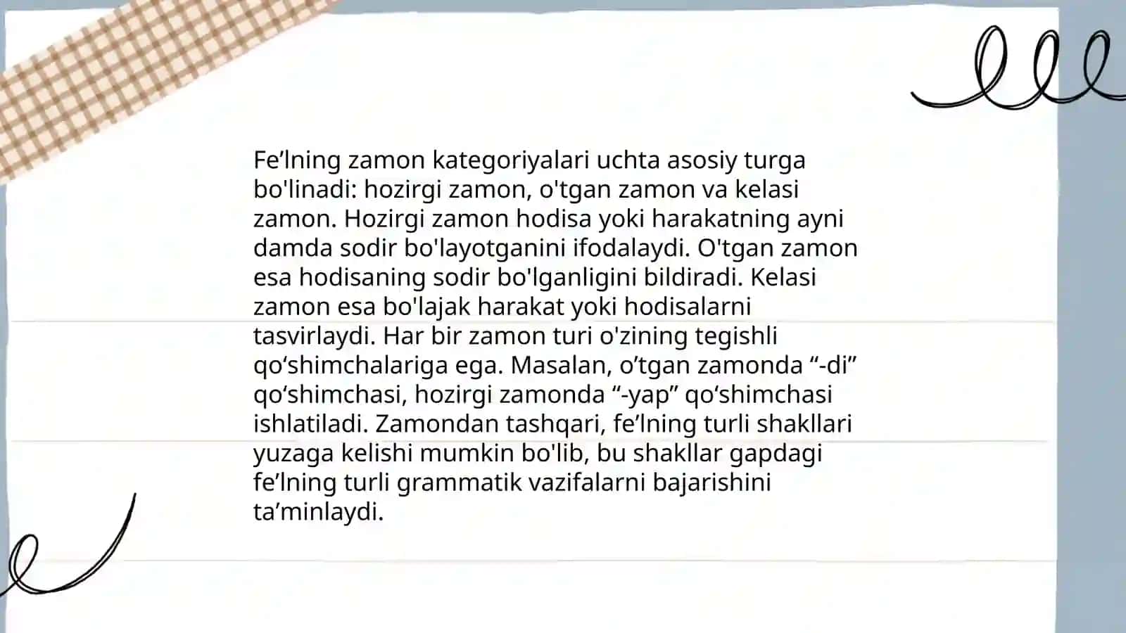 Fe'lning grammatik kategoriyalari 4