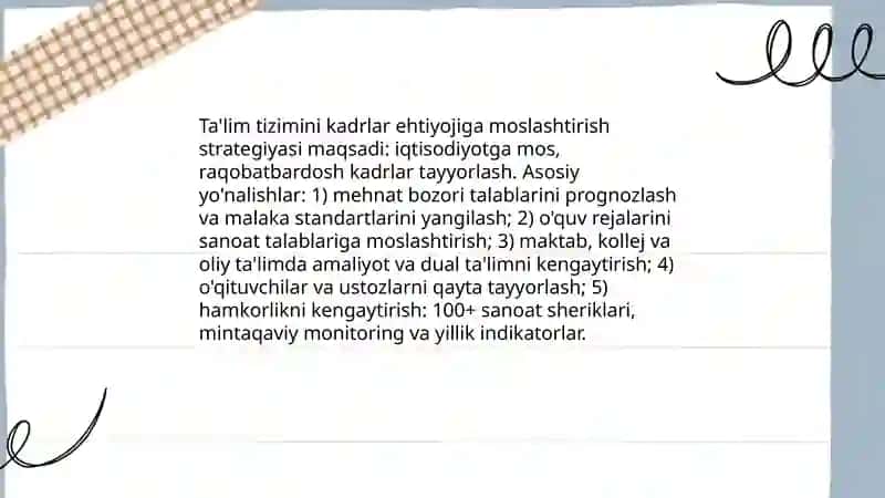 Kadir tayyorlash milliy dasturi 4