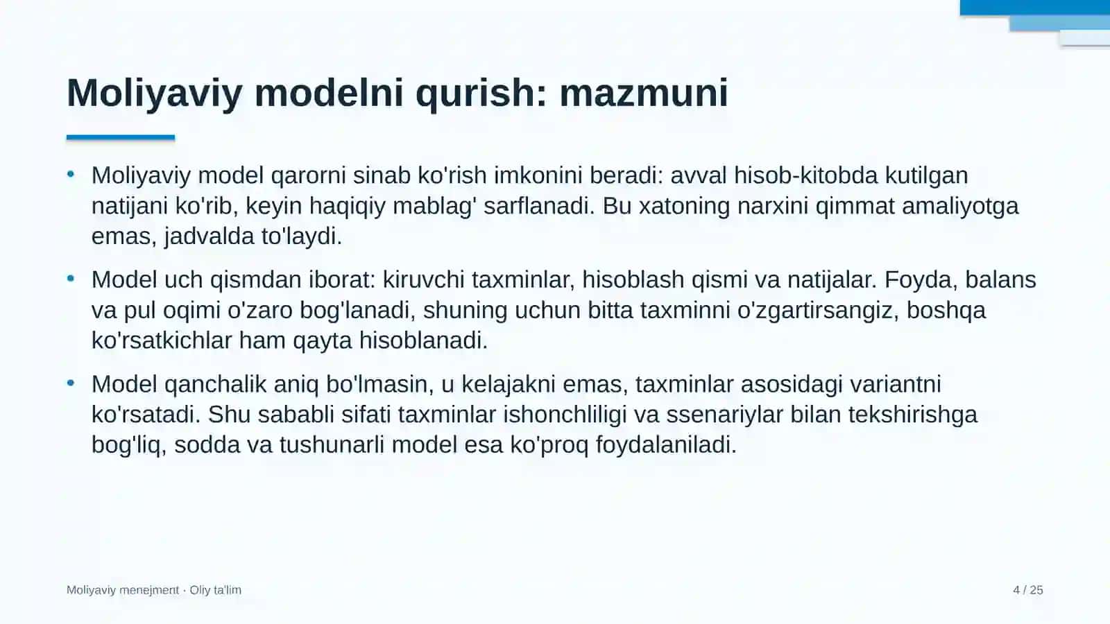 gaz quvurlari qurilishida moliyaviy modelni qurish 7506 4