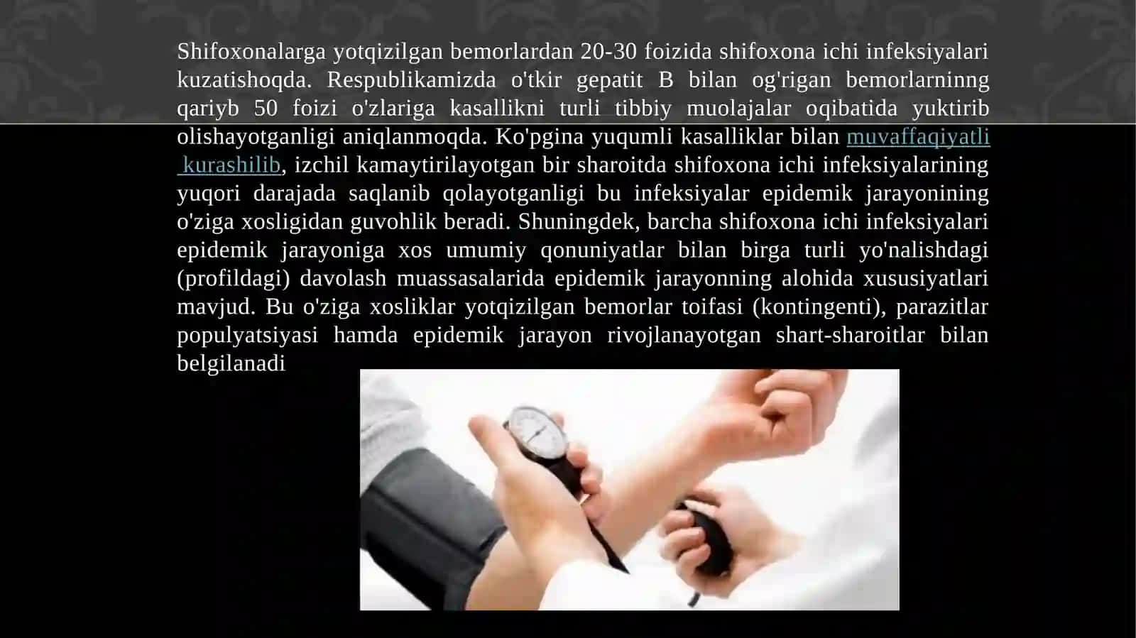 Kasalxona ichki infeksiyalari kelib chiqishi 4