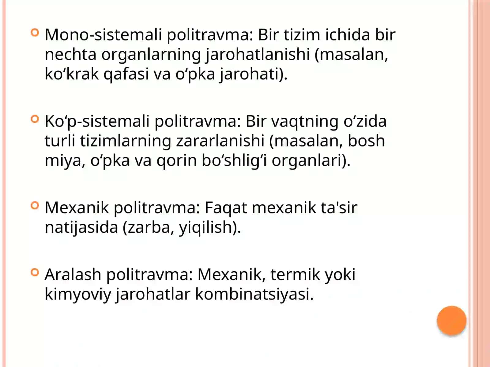 Politravma va travmatik shok 4