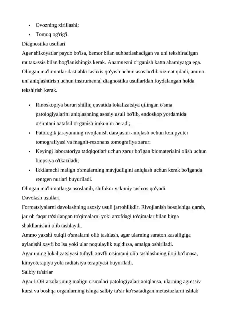 LOR A’ZOLARNMG O‘SMA KASALLIKLARI ADENOID VEGETATSIYALARI 4