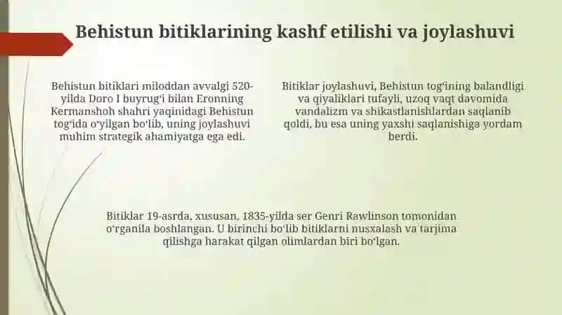 Behustun qoyatoshi yozuvi 4