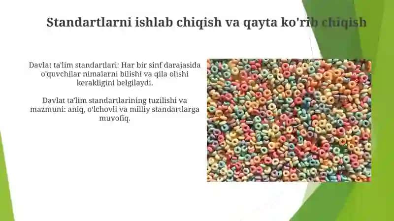 Davlat ta'lim standartlarining tuzilishi va mazmuni 4