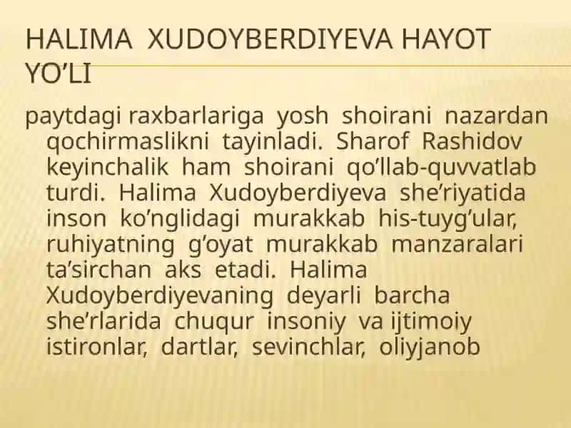 HALIMA XUDOYBERDIYEVA (1947-2018 ) 4