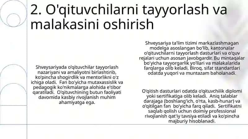 Shvetsariya taʼlim tizimi 4