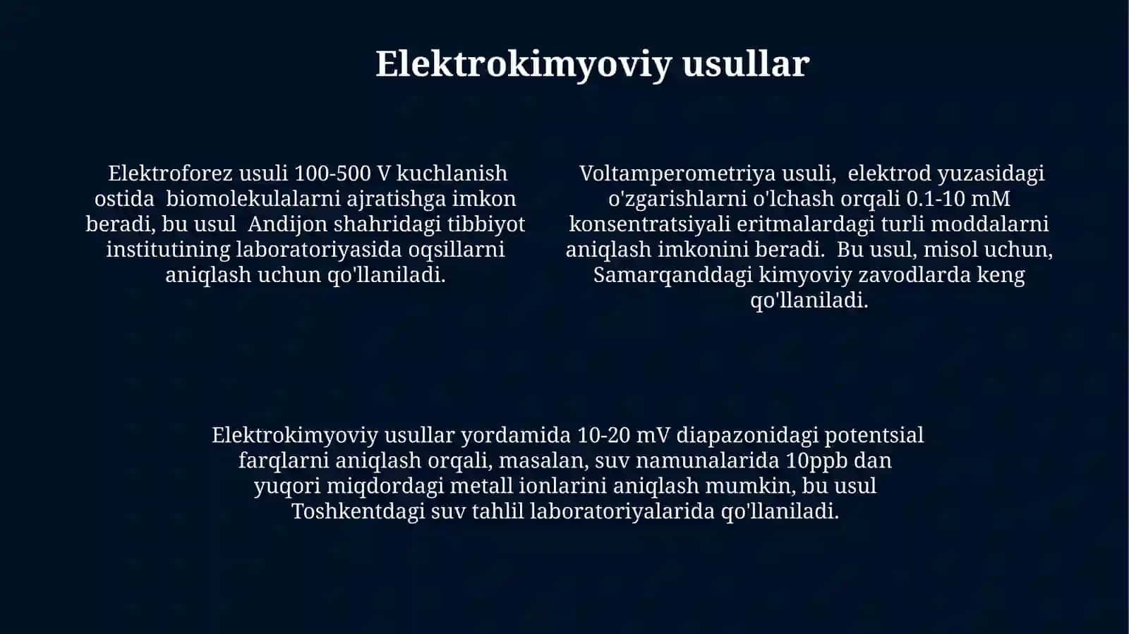 Choʻkkanda labaratoriya tekshiruv usullari 4