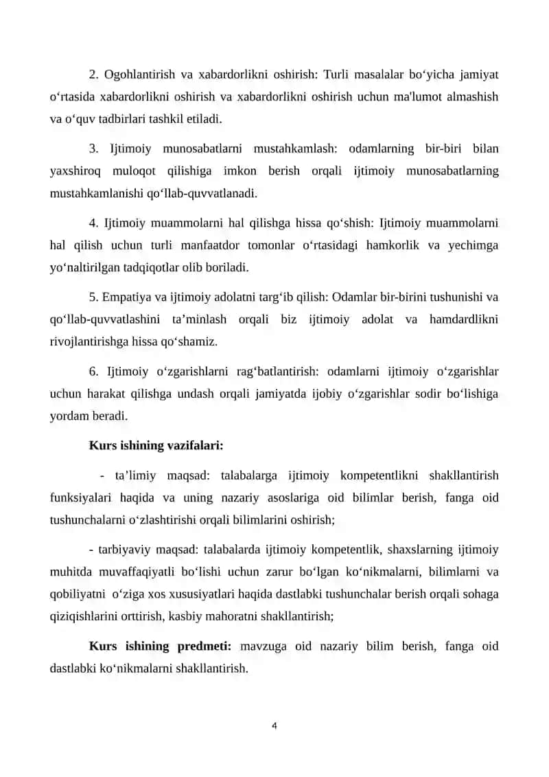 Ijtimoiy kompetentlikni shakllantirish funksiyalari 4