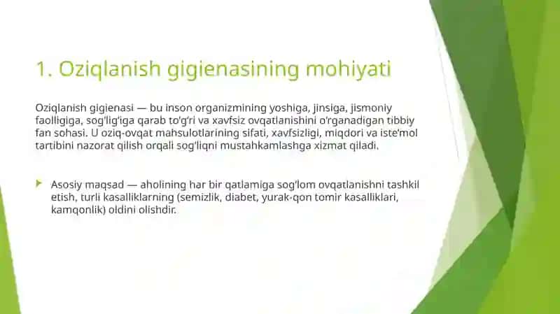 Oziqlanishning gigienik asoslari 4