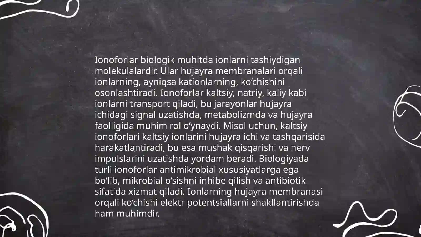 Ionoforlar va ularning kimyoviy xususiyatlari 4