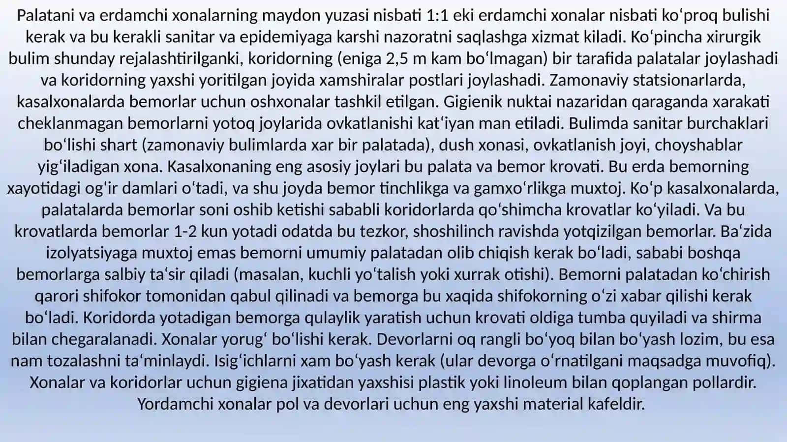 Xirurgiya bo'limi tuzulmasi 4