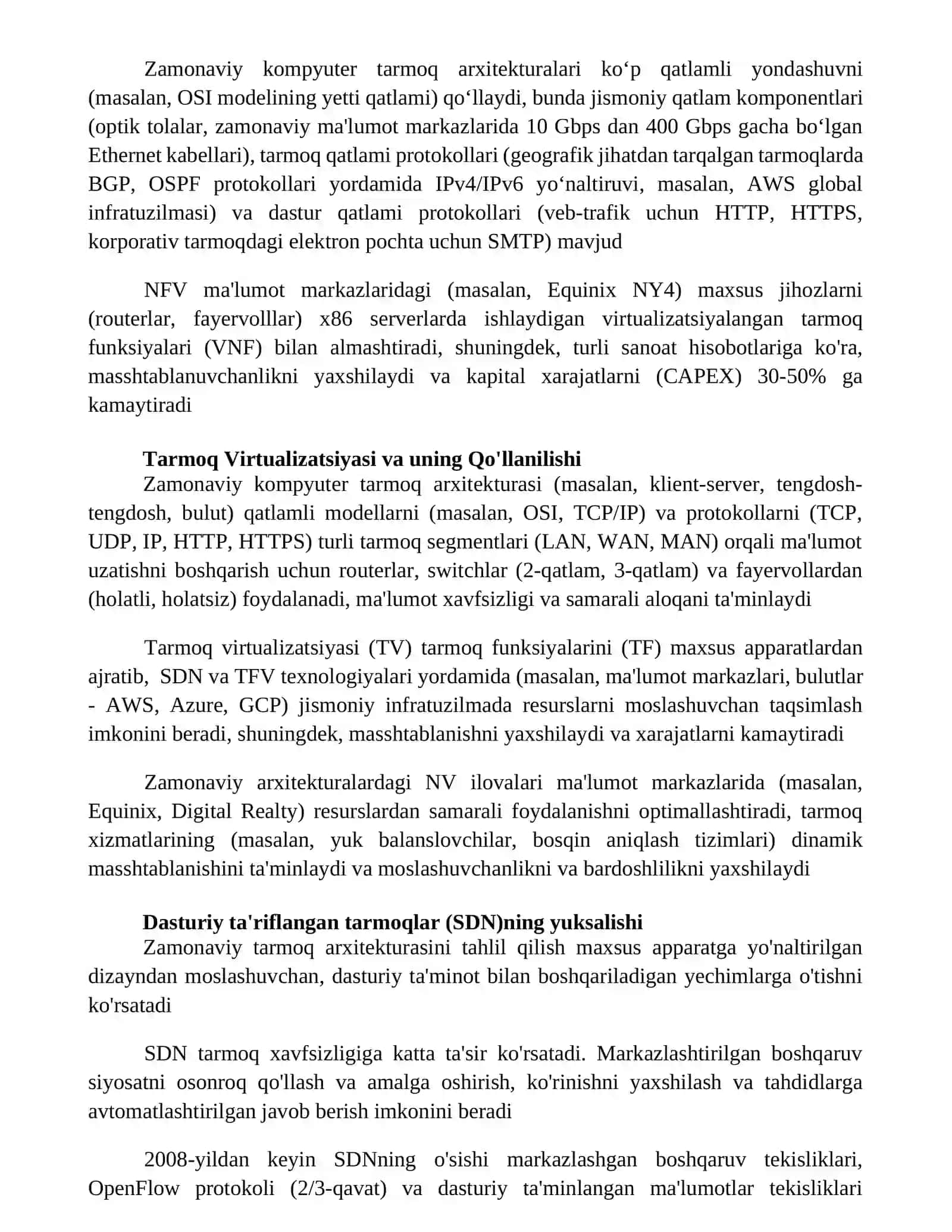 Kompyuter tarmoqlari arxiteturasini tahlil qilish 4