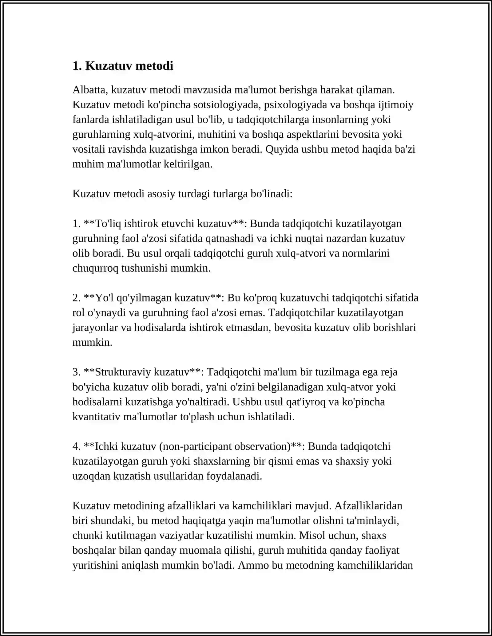 ILMIY TADQIQOTDA QO’LLANILADIGAN METODLARDAN FOYDALANISH USULLARI 4