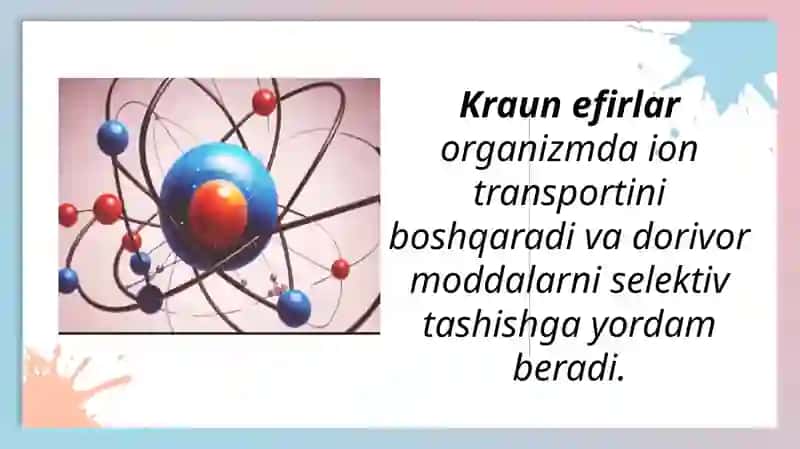 Kraun efirlar - dori vositalari sifatida 4