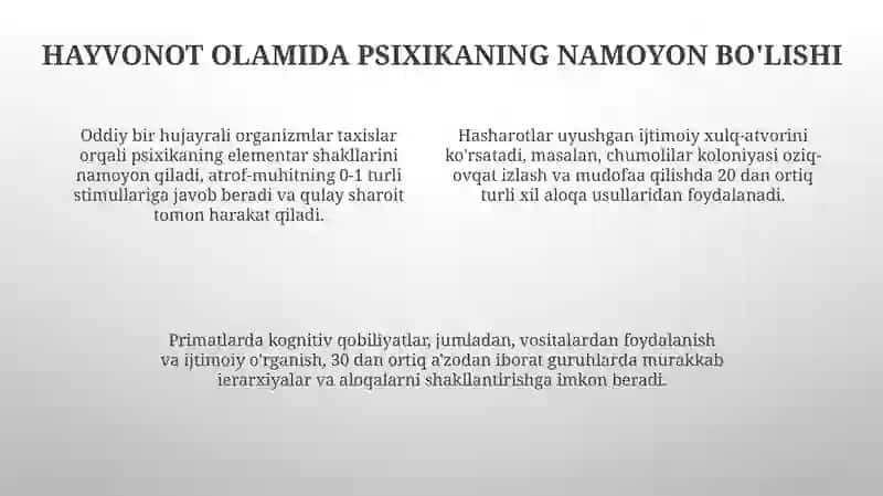 Psixikaning filogenetik taraqqiyoti 4
