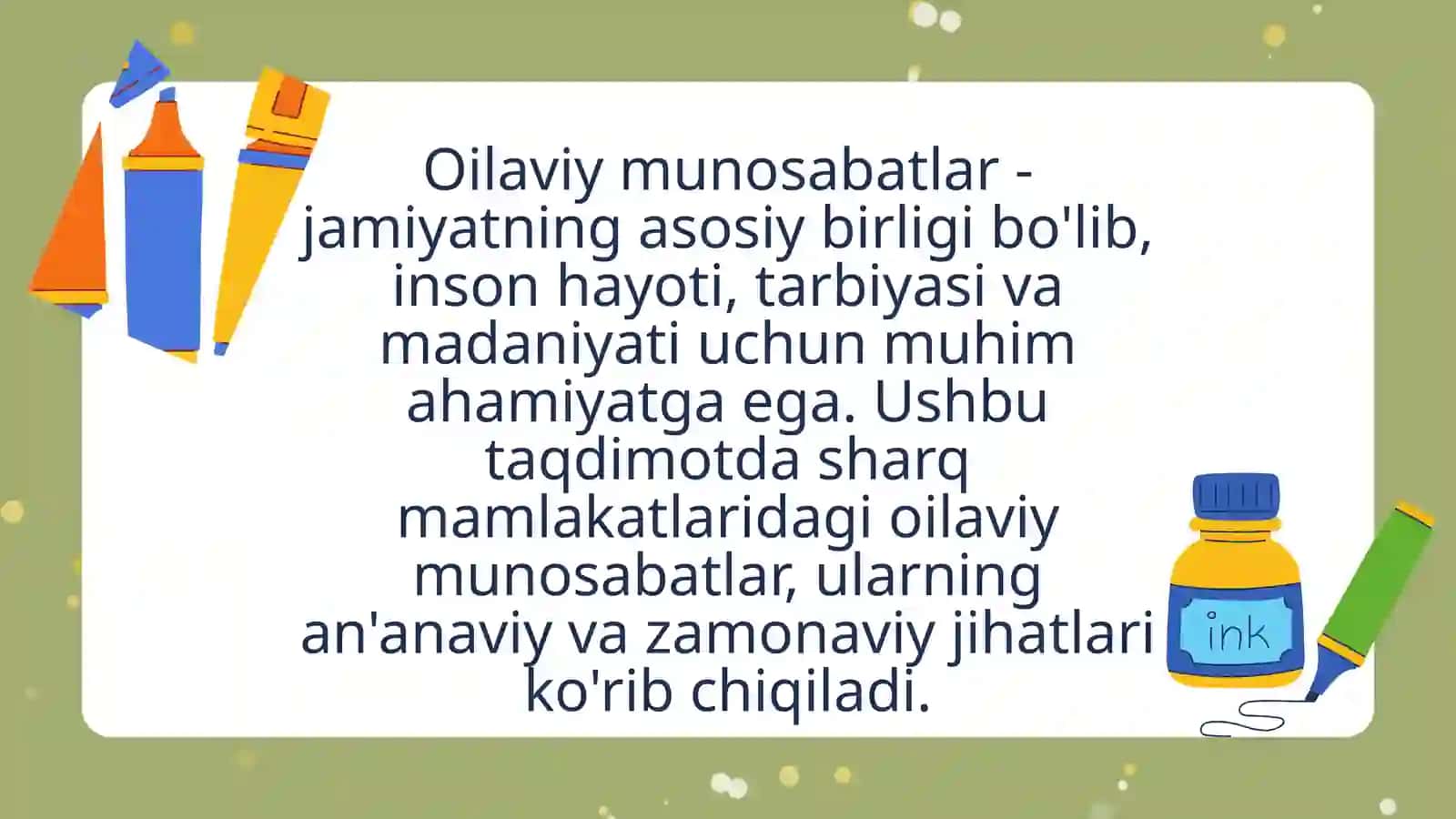 Sharq mamlakatlarida oilaviy munosabatlar 4