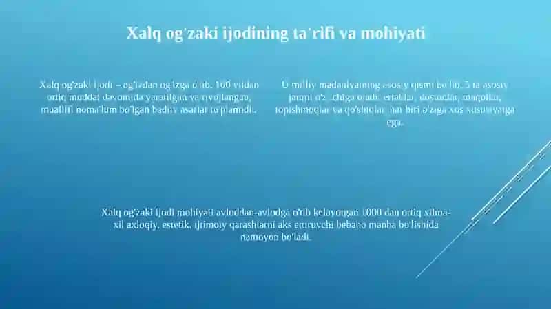 Xalq og'zaki ijodi 4