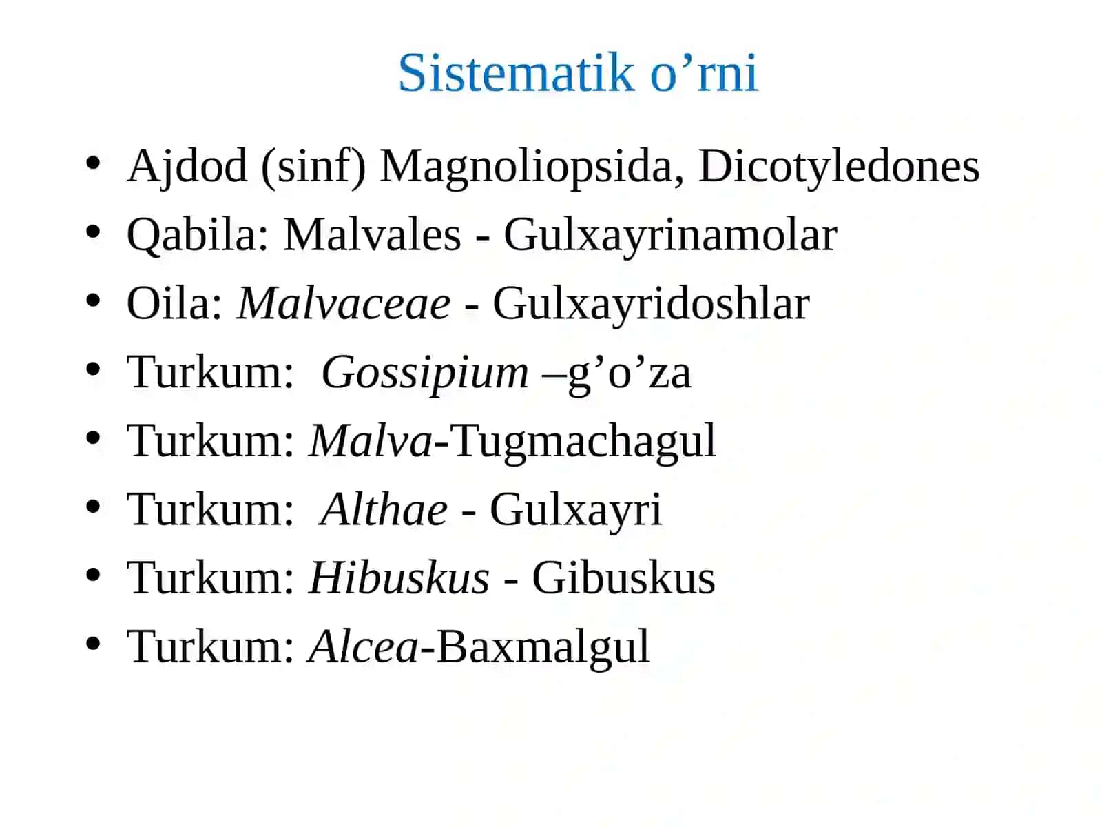 Гулхайридошлар оиласи 4