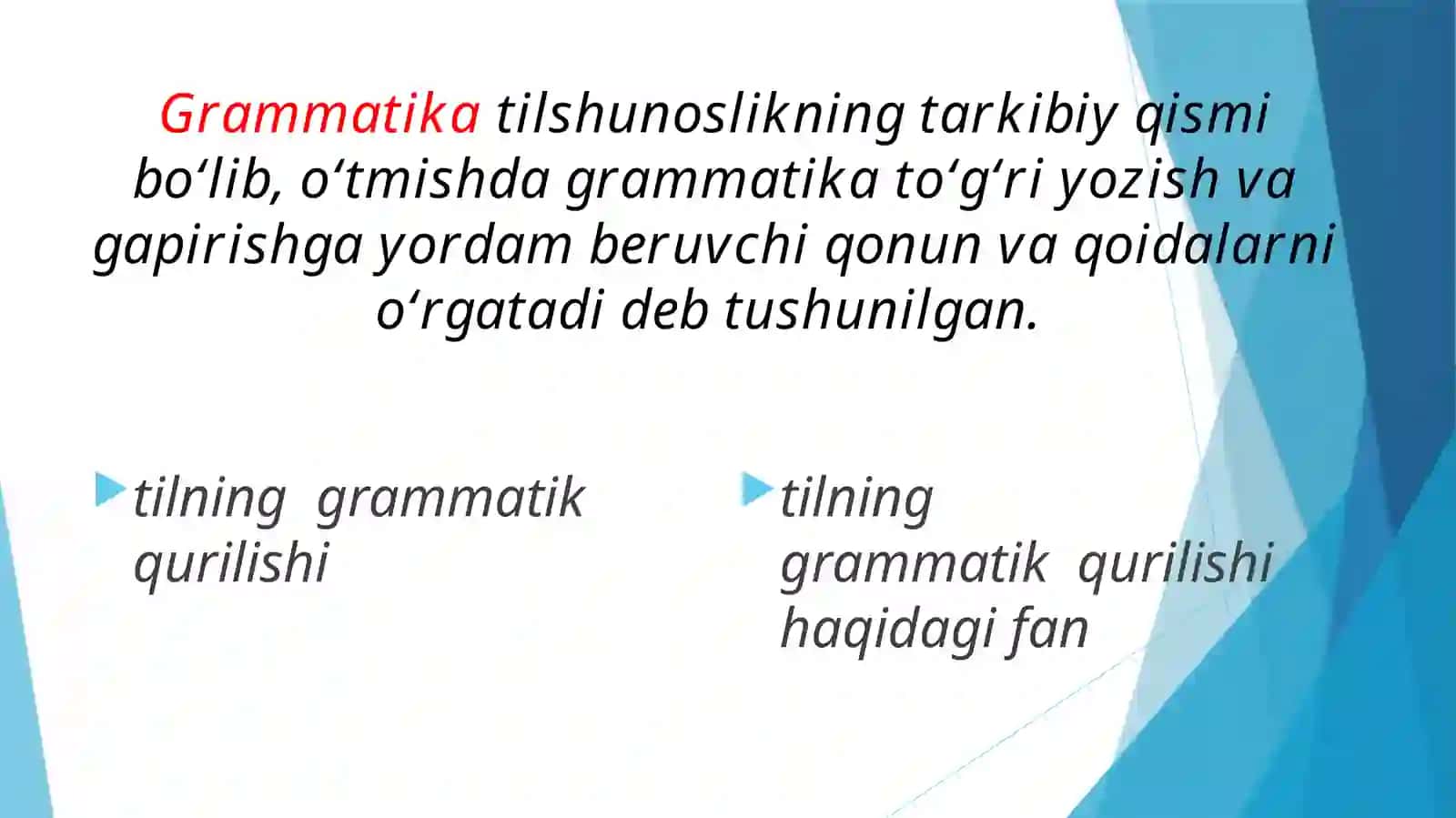Grammatik kategoriyalari 4