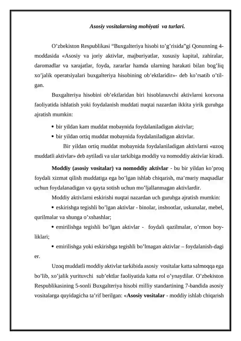 Asosiy vositalarni qayta baholash modeli 4