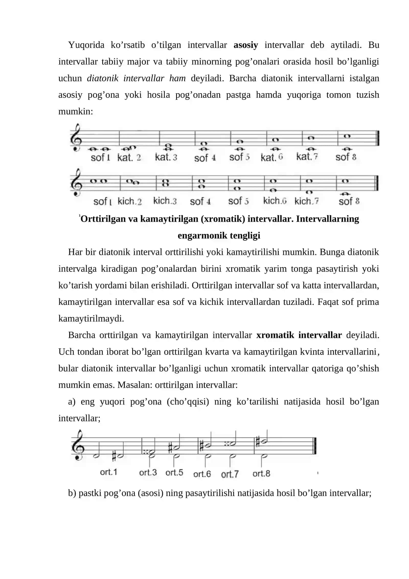 Oddiy va tarkibli intervallar 4