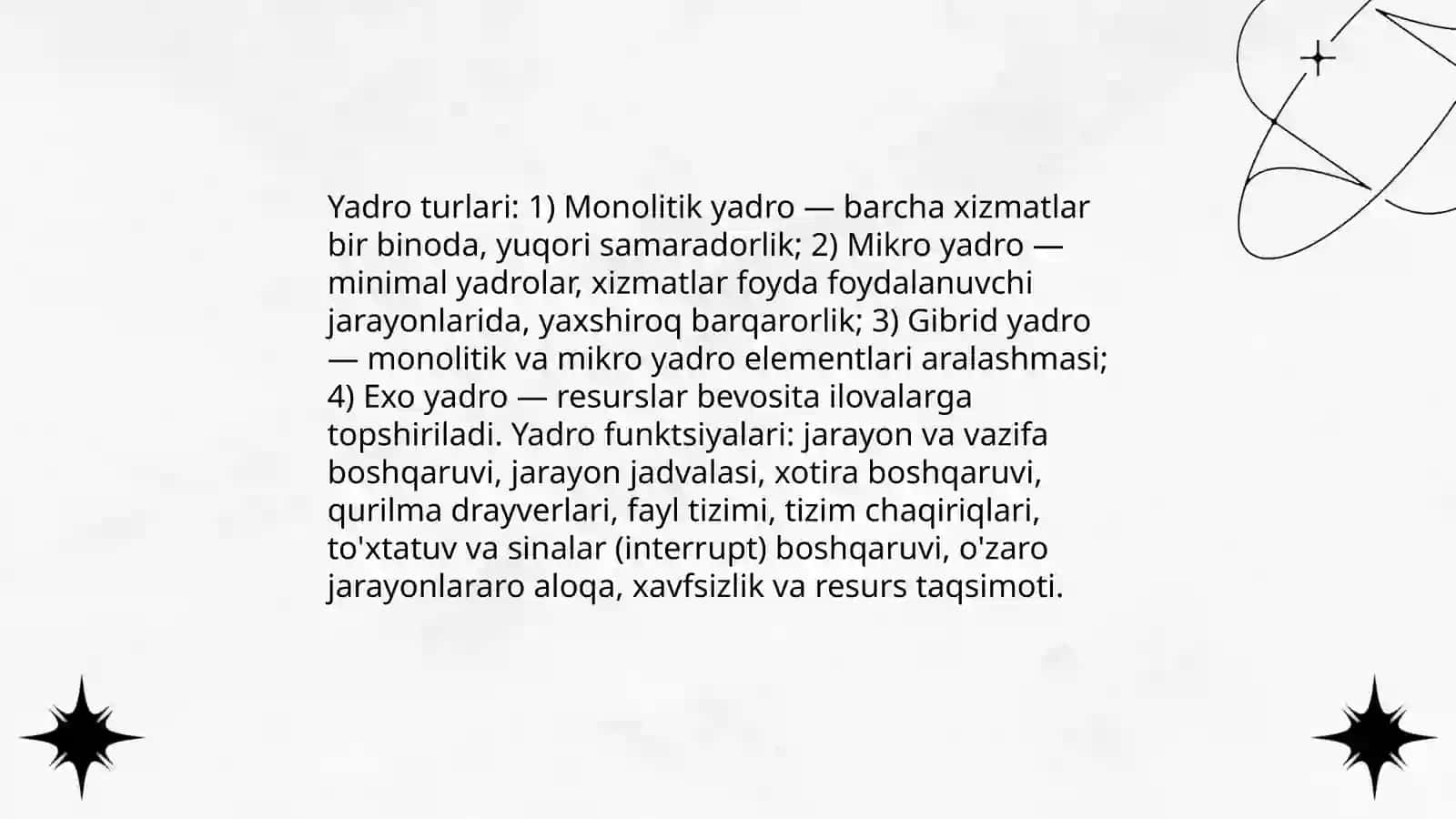 Operatsion tizimlar arxitekturasi va komponentlari 4
