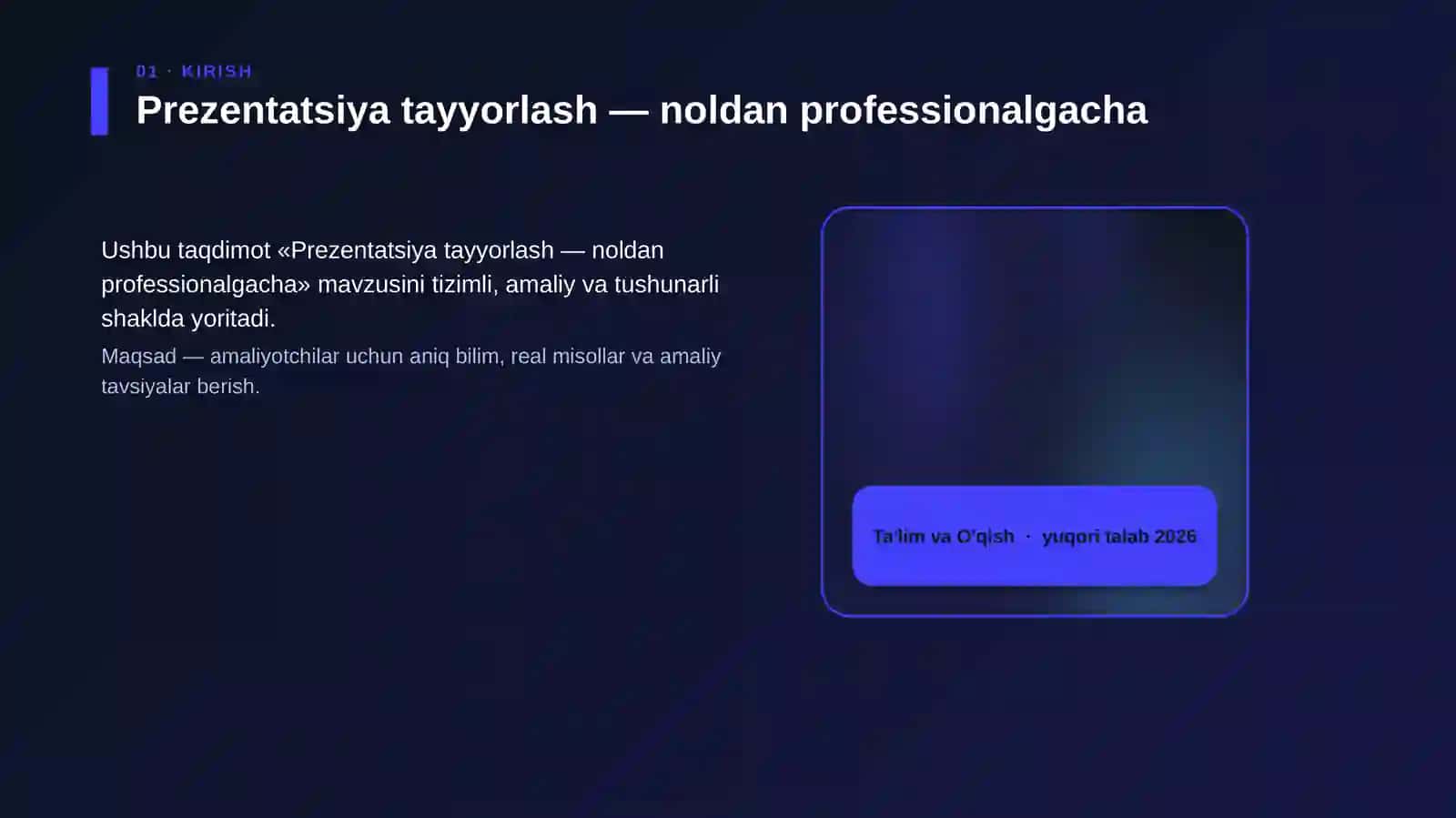 Prezentatsiya tayyorlash — noldan professionalgacha 4