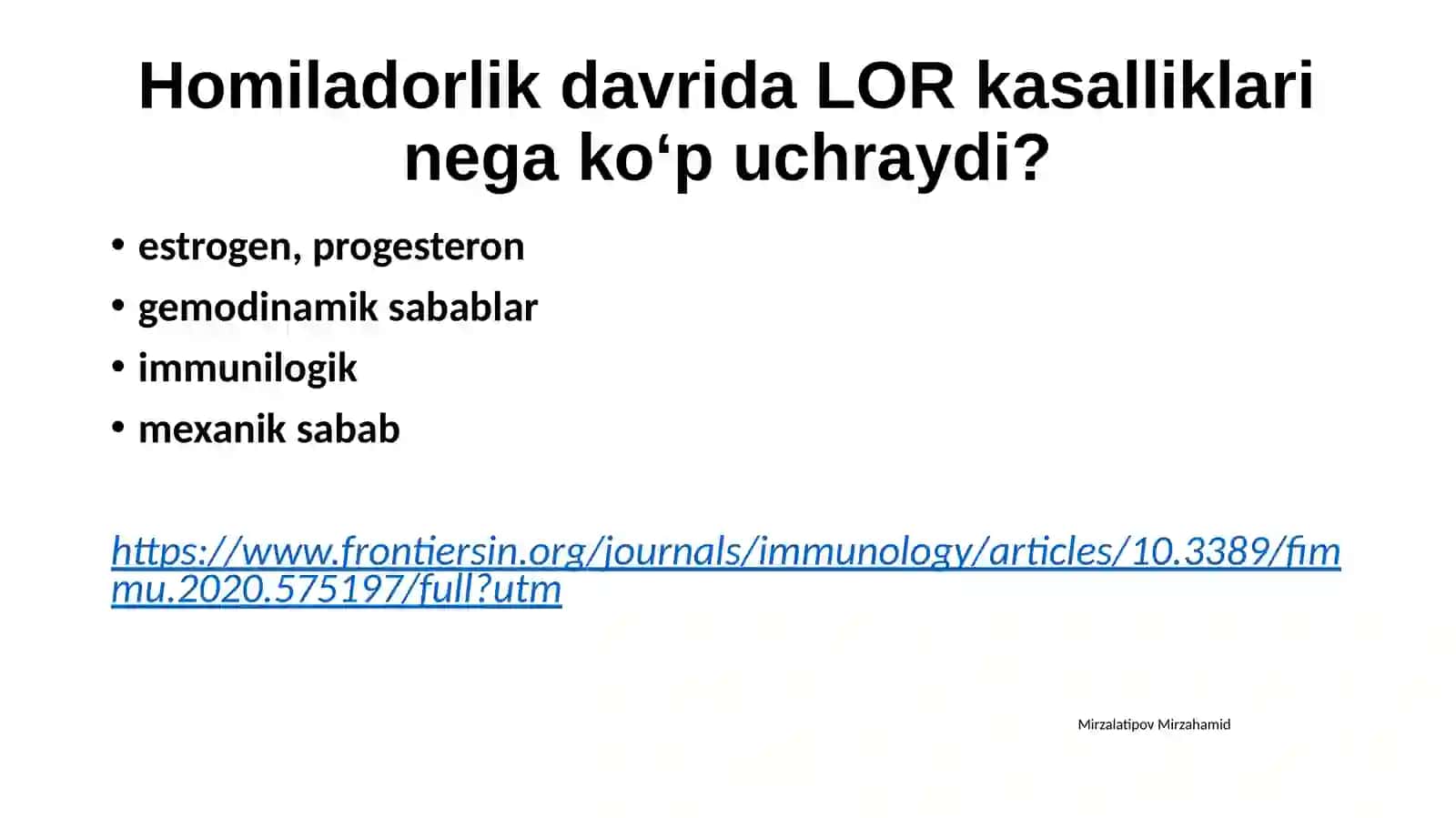 HomiladorayollardaLORkasalliklariniolibborish 4