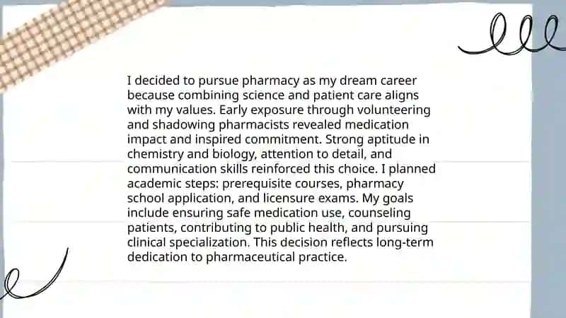 To be pharmacist Was my dream 4