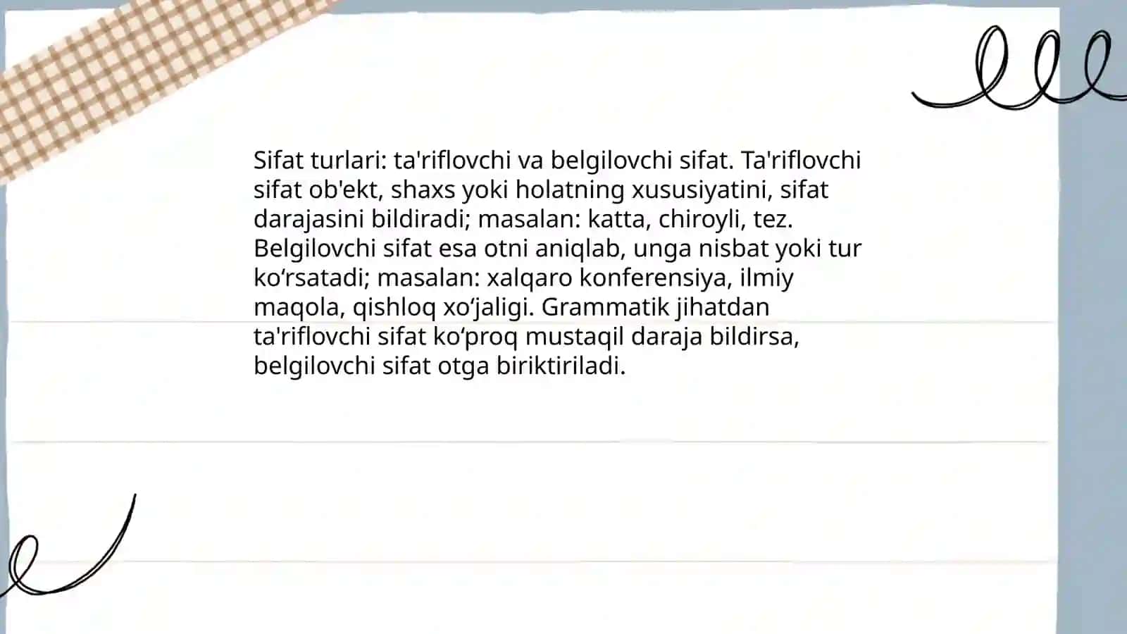 Sifat mavzusiga taqdimot 4