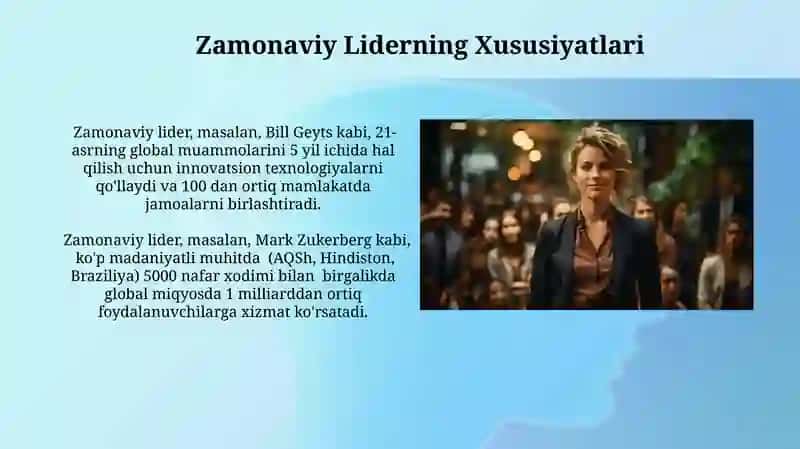 Zamonaviy rahbar qiyofasi 4