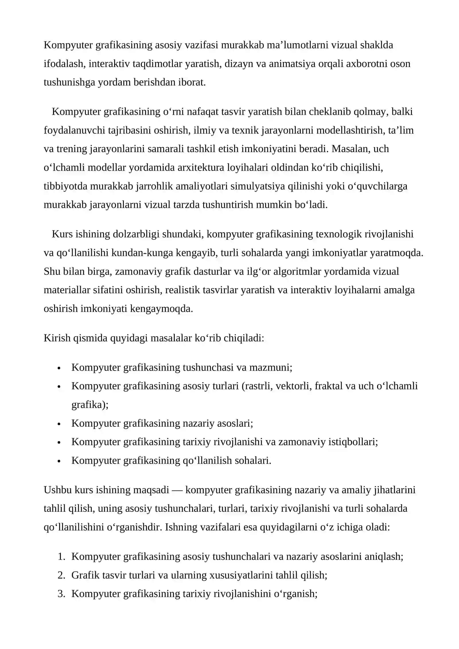 Kompyuter grafikasi nazariy 4