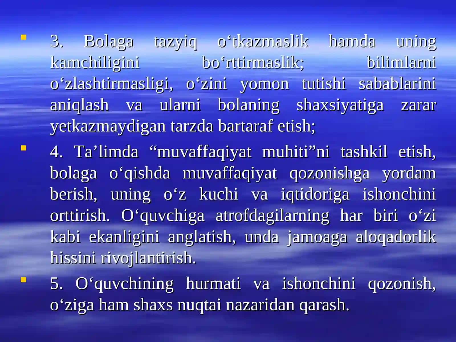 SHAXSGA YO’NALTIRILGAN TA’LIM TEXNOLOGIYALARI 4