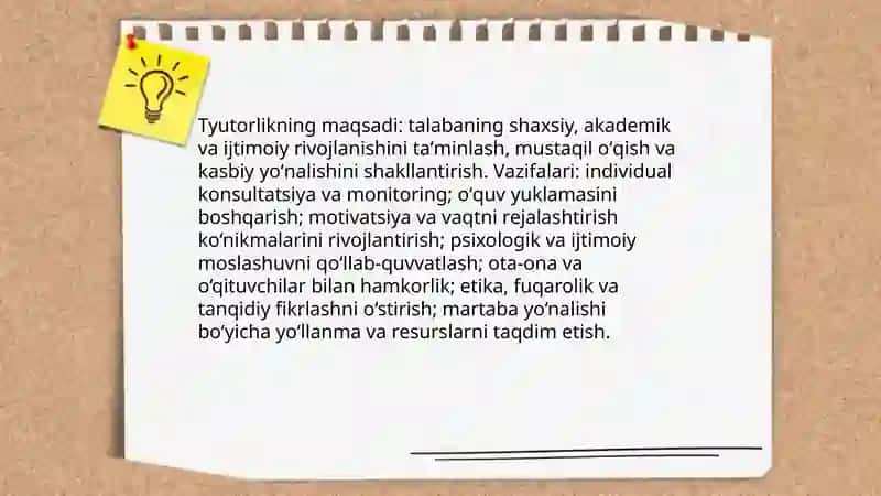 Tyutorlik faoliyatining mazmuni 4