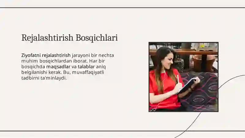 Mehmonxonalarda Rasmiy Ziyofatlarni Tashkil Etish 4
