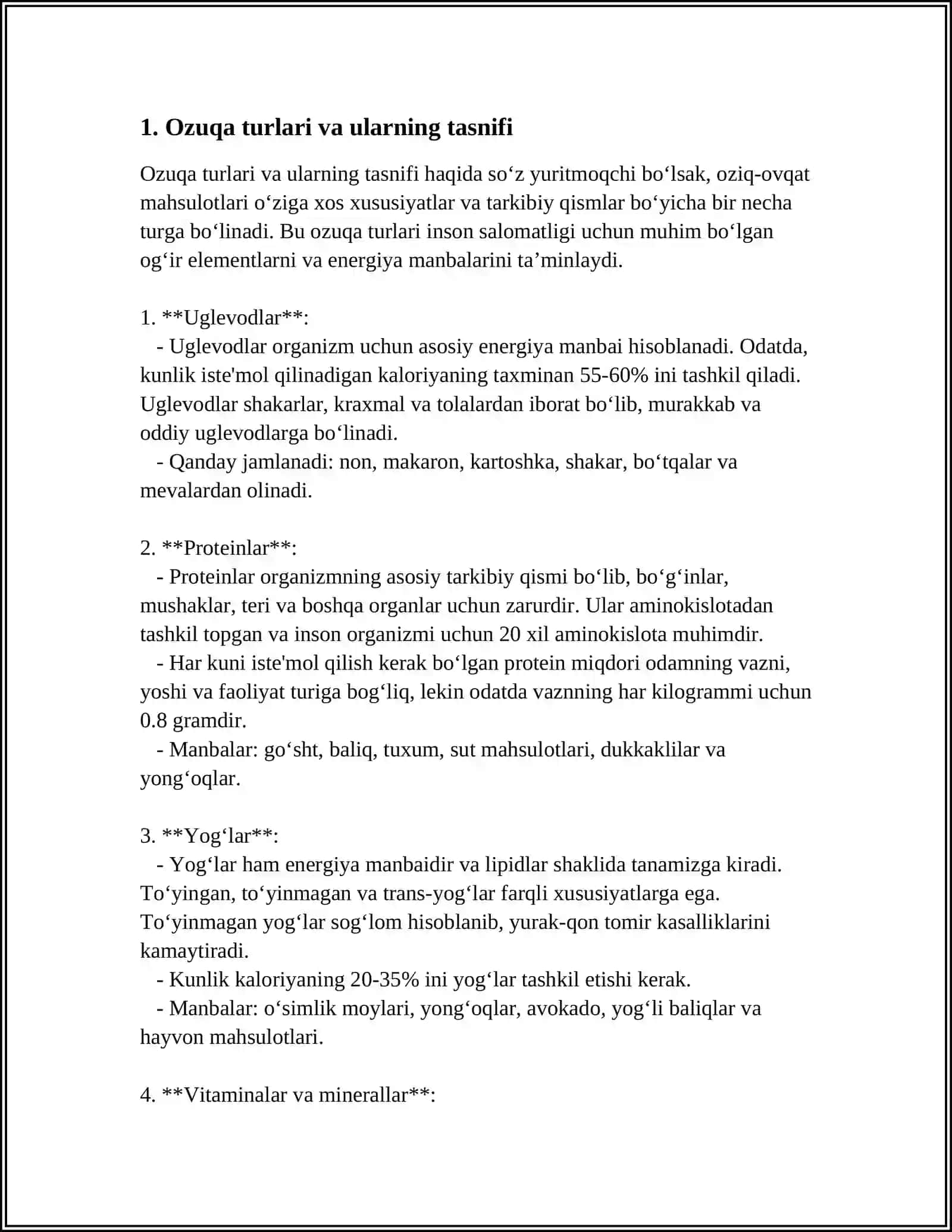 HAYVONLAR OZIQLANTIRISH UCHUN OZIQA TURLAR 4