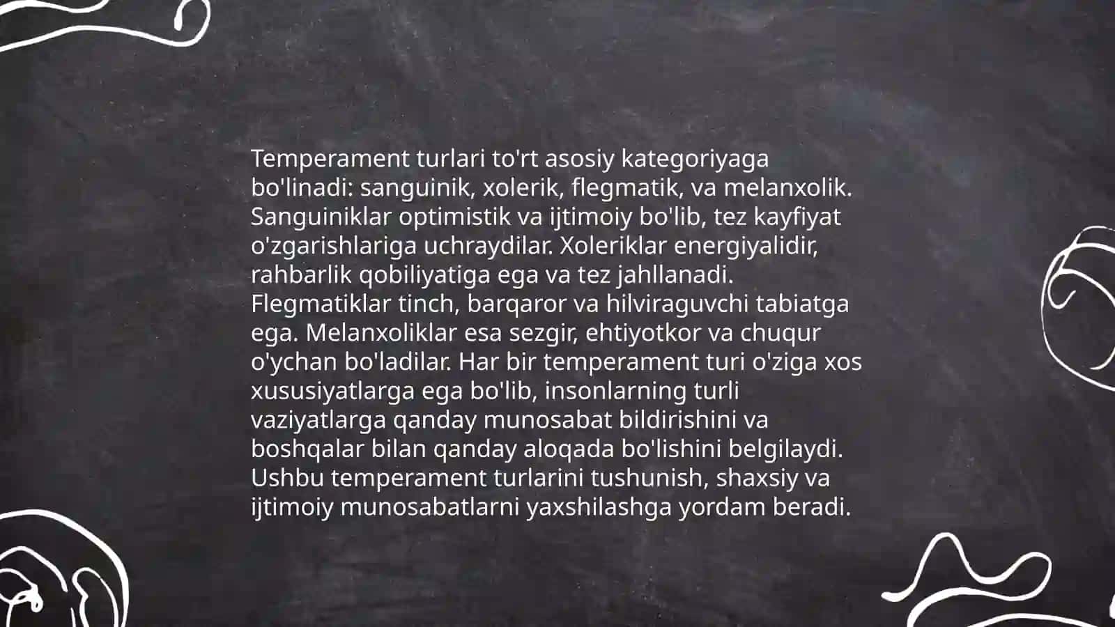 Temperament shaxs strukturasi sipatinda 4
