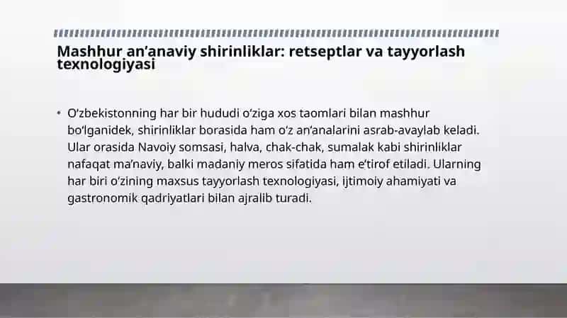 Milliyshirinliklar:an’anaviyretseptlarvazamonaviyyondashuvlar 4