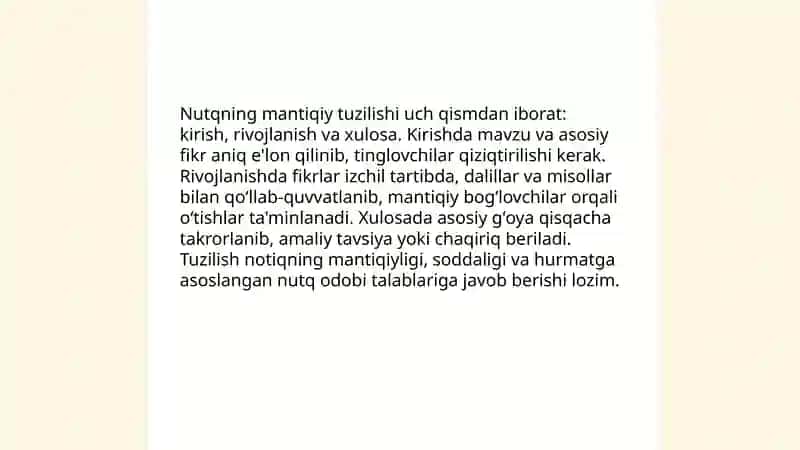 Notiq shaxsiga qo‘yiladigan talablar 4